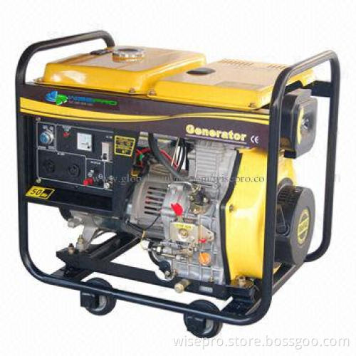 Portable diesel generator, 2kW, 2000W, low noise, single cylinder diesel engine